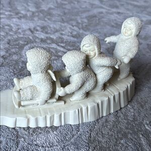 SNOWBABIES Sledding Dept 56 "I'm Right Behind You" #68527 Christmas